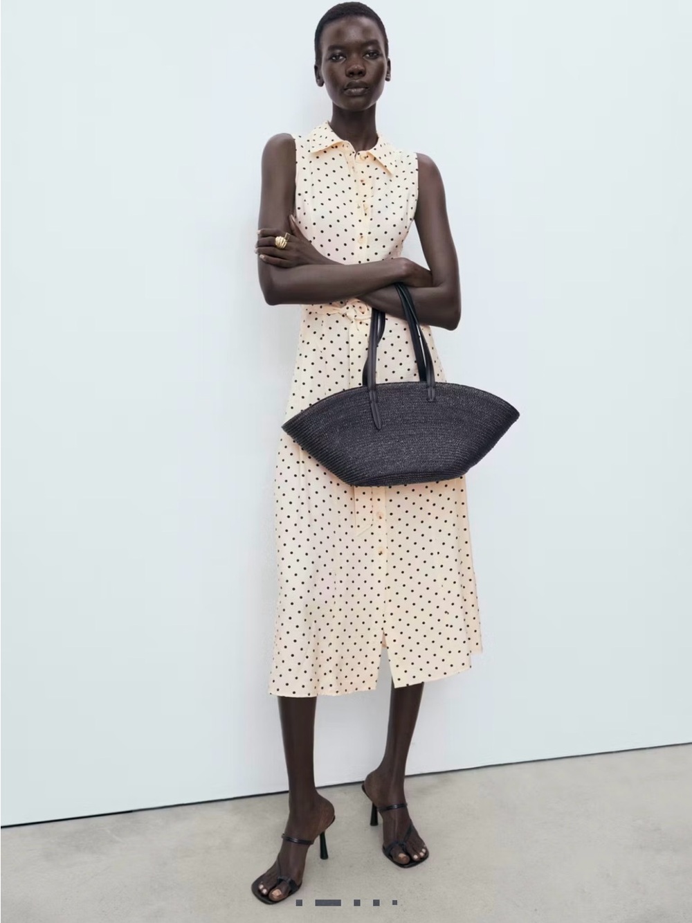 POLKA DOT SHIRT DRESS